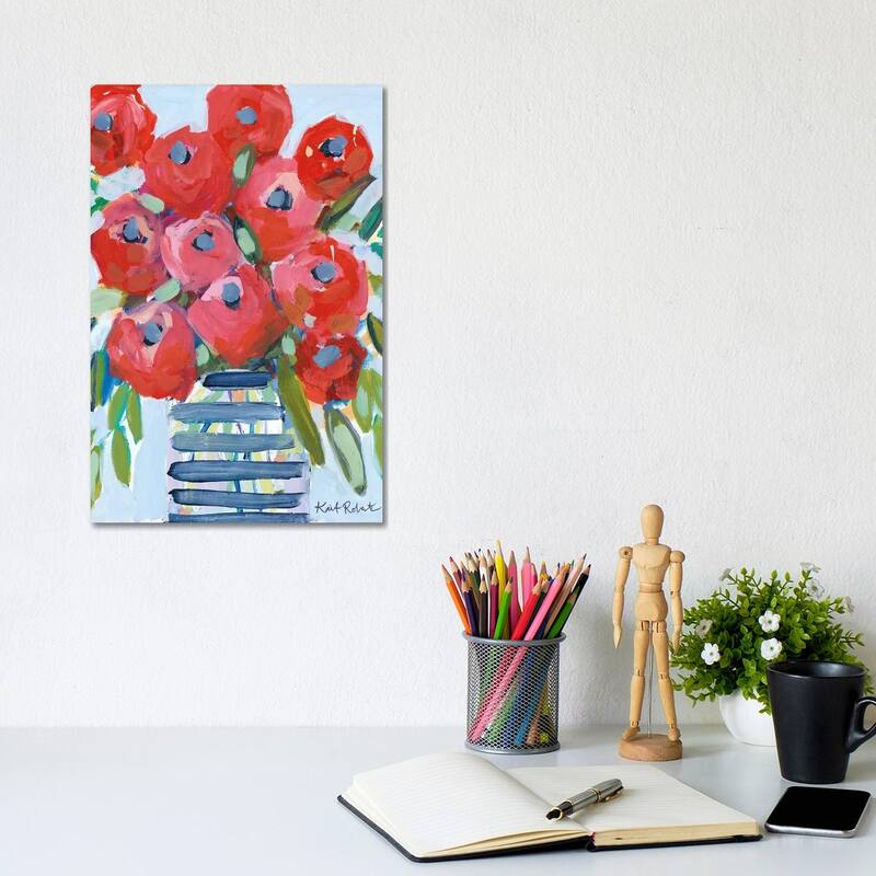 iCanvas "April Showers Give Me Flowers" by Kait Roberts Canvas Print - 12x8x0.75