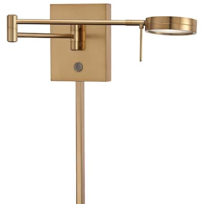 Kovacs 1 Light 6.25" Height LED Plug In Wall Sconce in Honey Gold with