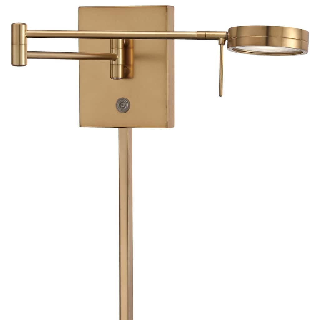 Kovacs 1 Light 6.25" Height LED Plug In Wall Sconce in Honey Gold with