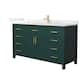 Option Green / Giotto Quartz Top / Brushed Gold Hardware