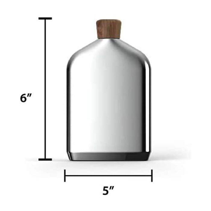 Nambe Vie Collection Flask - 8 Oz