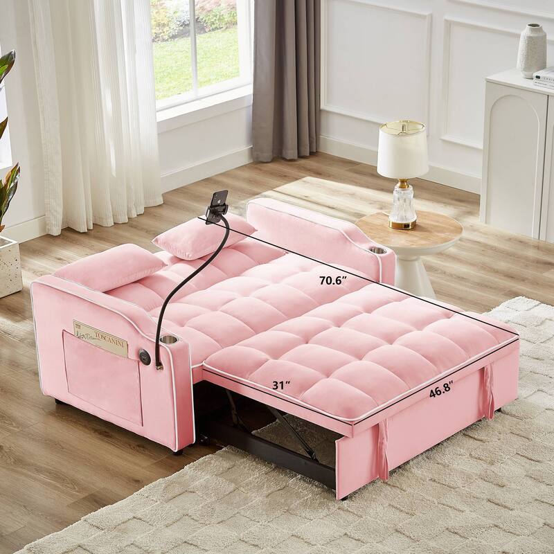 Adjustable Backrest Multifunctional Sofa Bed 3 Lengths Available