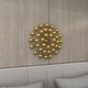 preview thumbnail 8 of 15, Gold Metal Starburst Wall Decor with Orb Detailing