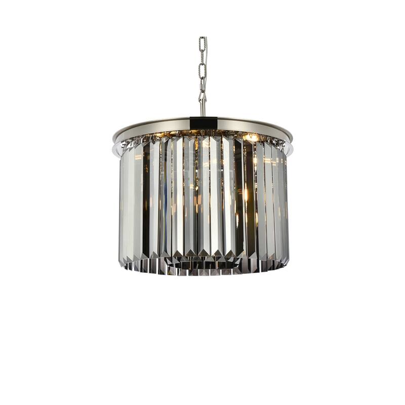 Royce Edge 6-Light Polished Nickel Pendant