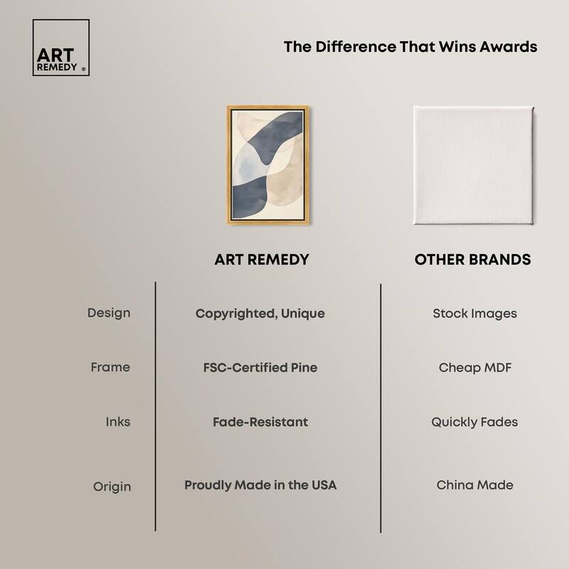 Ovals Canvas by Art Remedy