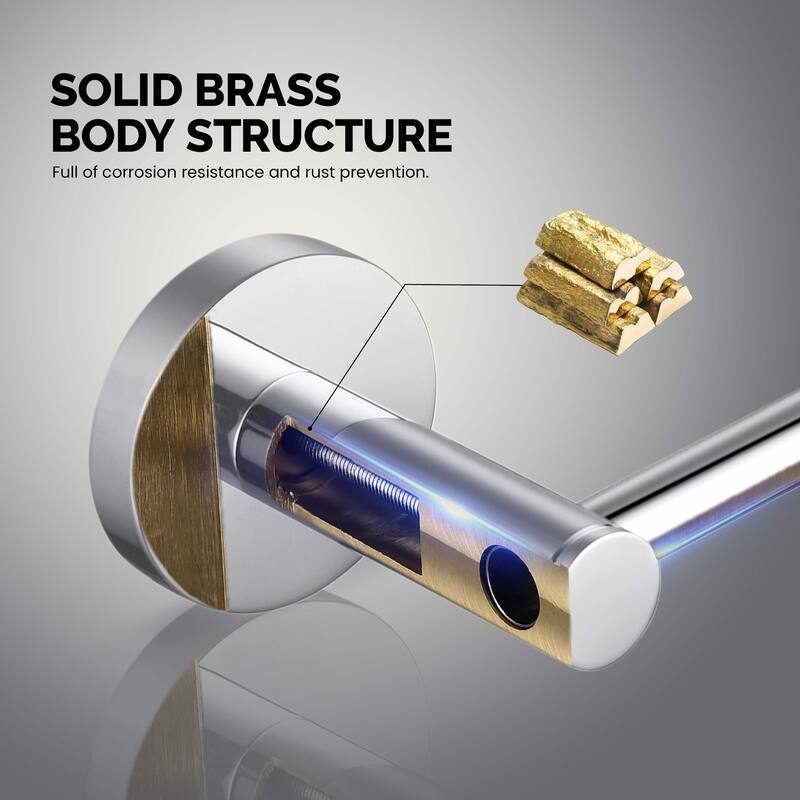 Circular 2-Piece Bathroom Hardware Set