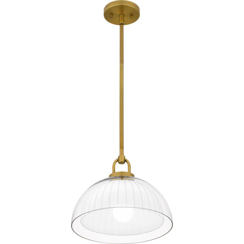 Jansen 1-Light Brushed Gold Pendant Light