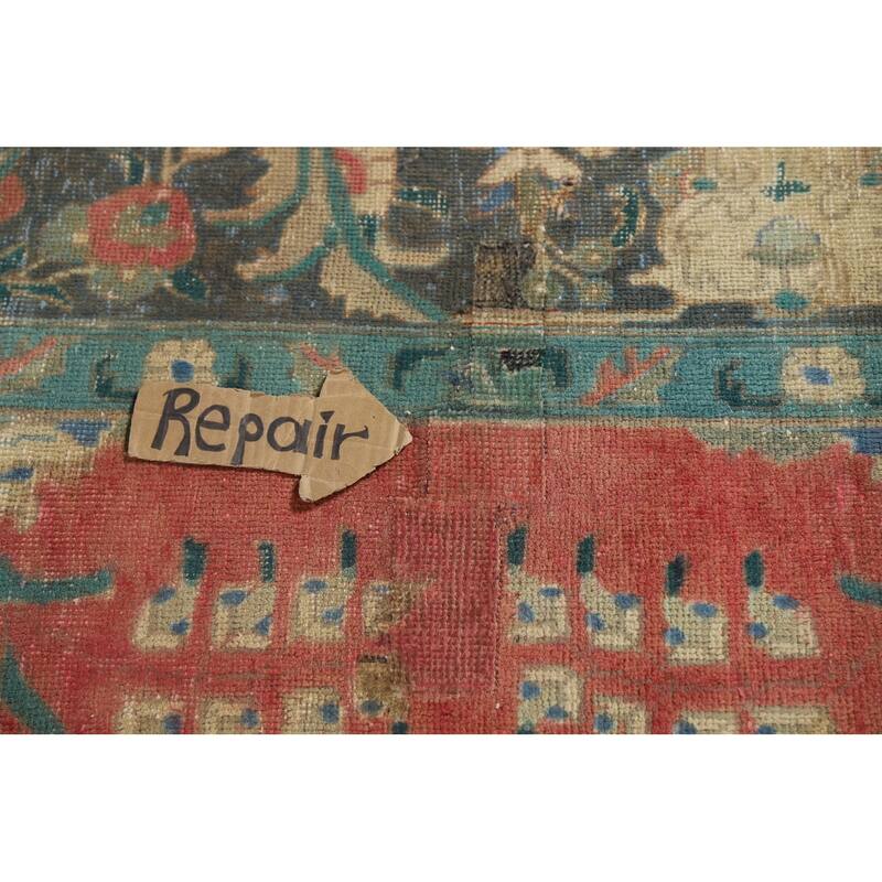 Tabriz Persian Area Rug Living Room Hand-Knotted Wool Carpet - 9'9"x 12'4"