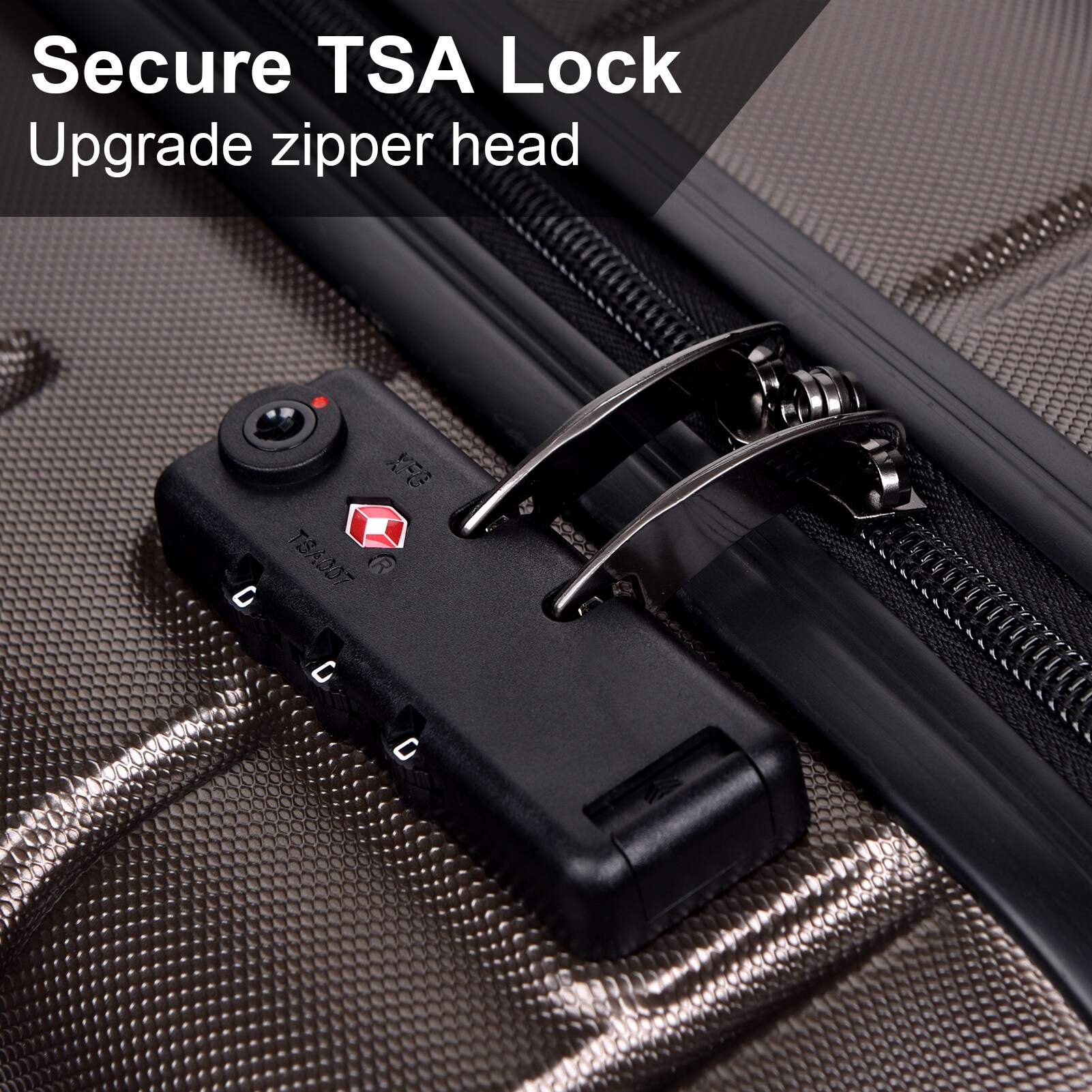 Luggage Expandable ABS Hardside Carry-on Suitcase with TSA-image