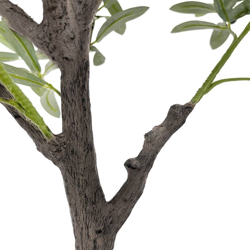 Artificial Olive Tree 7FT with Pot and Moss, Artificial Plants