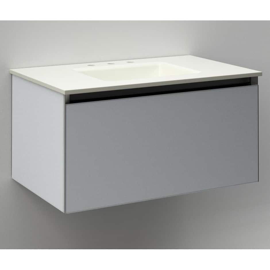Robern Cartesian 30" Aluminum and Glass Modular Vanity Cabinet with