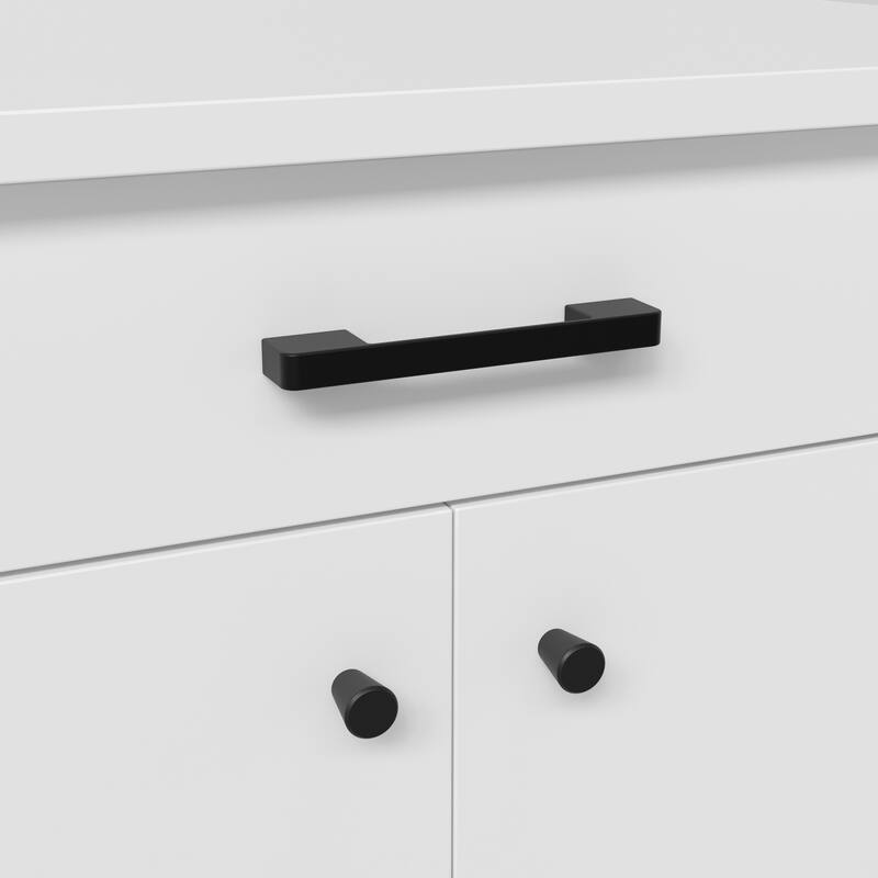 Laundry Cabinet with Drawer and Double Doors, Heavy Duty Washer Stand Storage Cabinet Utility Storage Cabinet