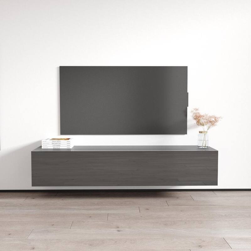 Strick & Bolton Hadi Wall-mounted 63-inch TV Stand - Gray