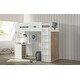 preview thumbnail 16 of 14, Spivey Twin Loft Bed with Built-in Desk White/Oak