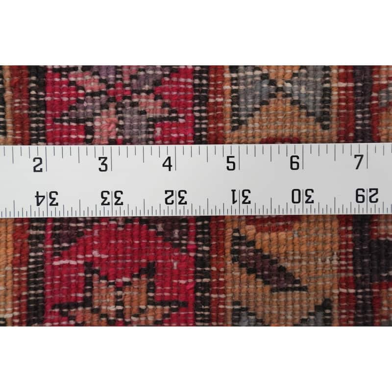 Hand Knotted Oriental 100% Wool Carpet Traditional Tribal Navy Blue & Blues Tabriz Runner Rug - 10' 3'' X 3' 8''