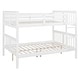 preview thumbnail 11 of 36, Full Over Full Bunk Bed with Ladder, Solid Wood Bunk Bed Frame with Safety Guardrail for Teens/Adults, Convertible into Two Beds