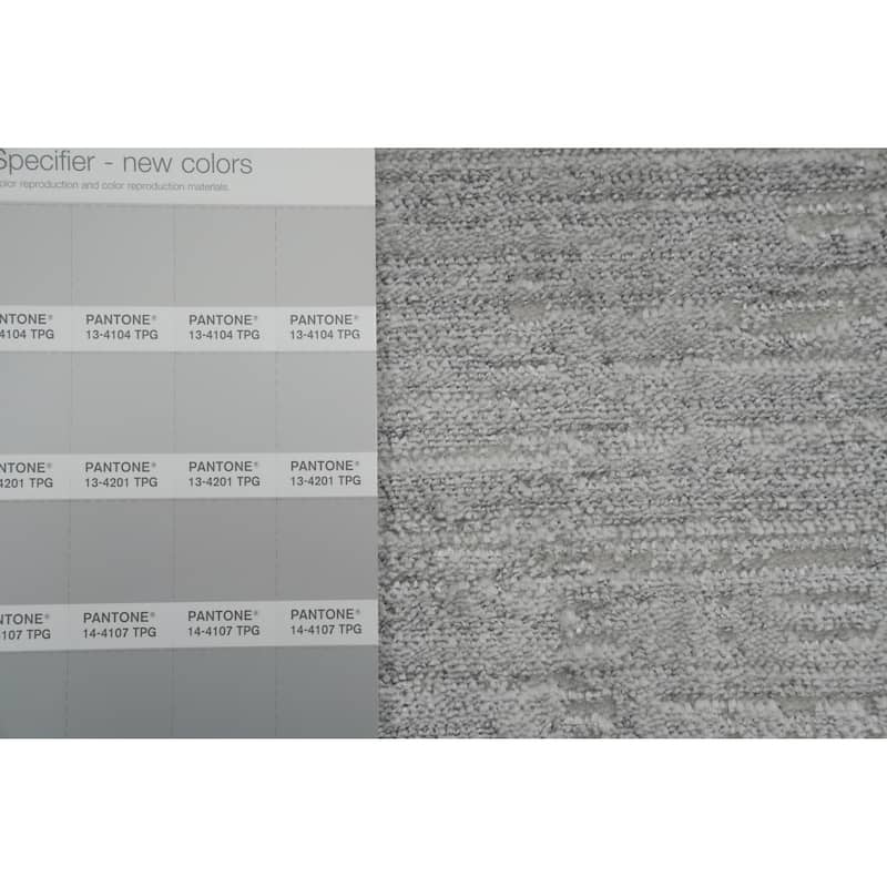 Machine Made Oriental Polyester Carpet Modern Contemporary Greys & Charcoal Modern Area Rug - 7' 5'' X 5' 2''