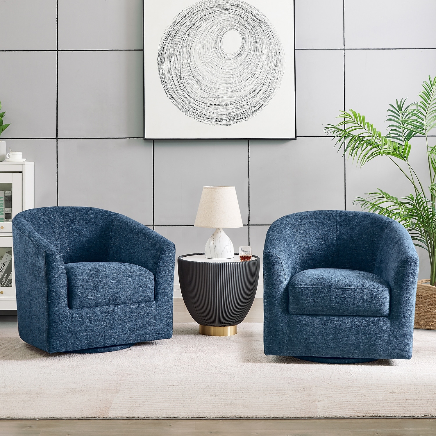 Navy 2025 barrel chair