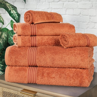 Superior Heritage Egyptian Cotton Absorbent 6-Piece Towel Set