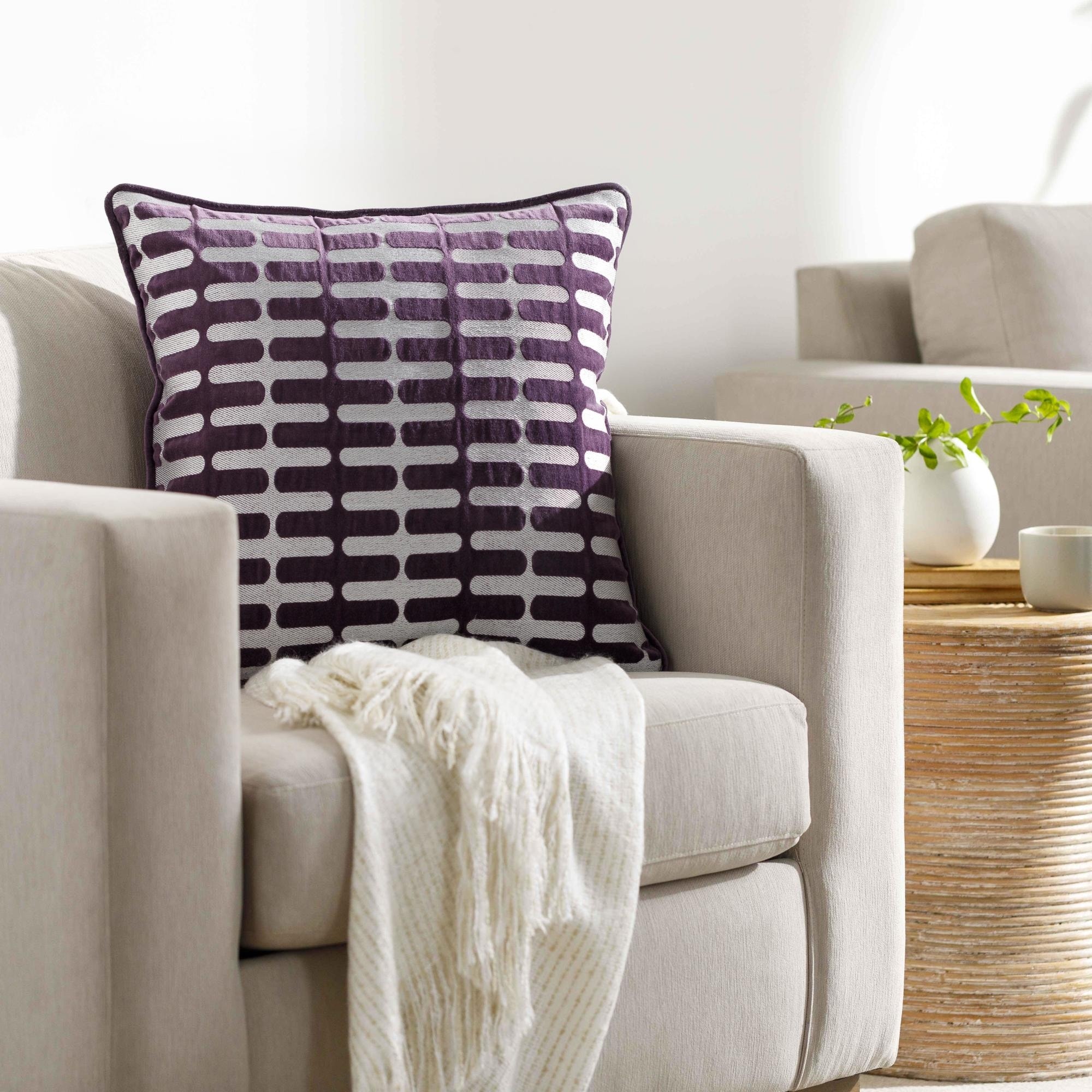 Aubhrey Geo Pattern Throw Pillow