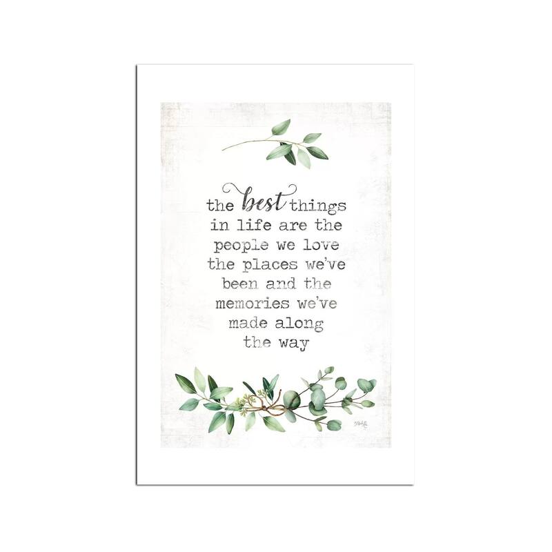 The Best Things Fine Art Paper Print by Marla Rae - Multi