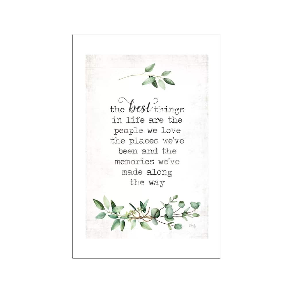 The Best Things Fine Art Paper Print by Marla Rae - Multi