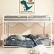 preview thumbnail 10 of 11, Adam Sturdy Twin over Twin Metal Bunk White for Kids and Adult, Low Profile and Easy Climbing with Stable Ladder