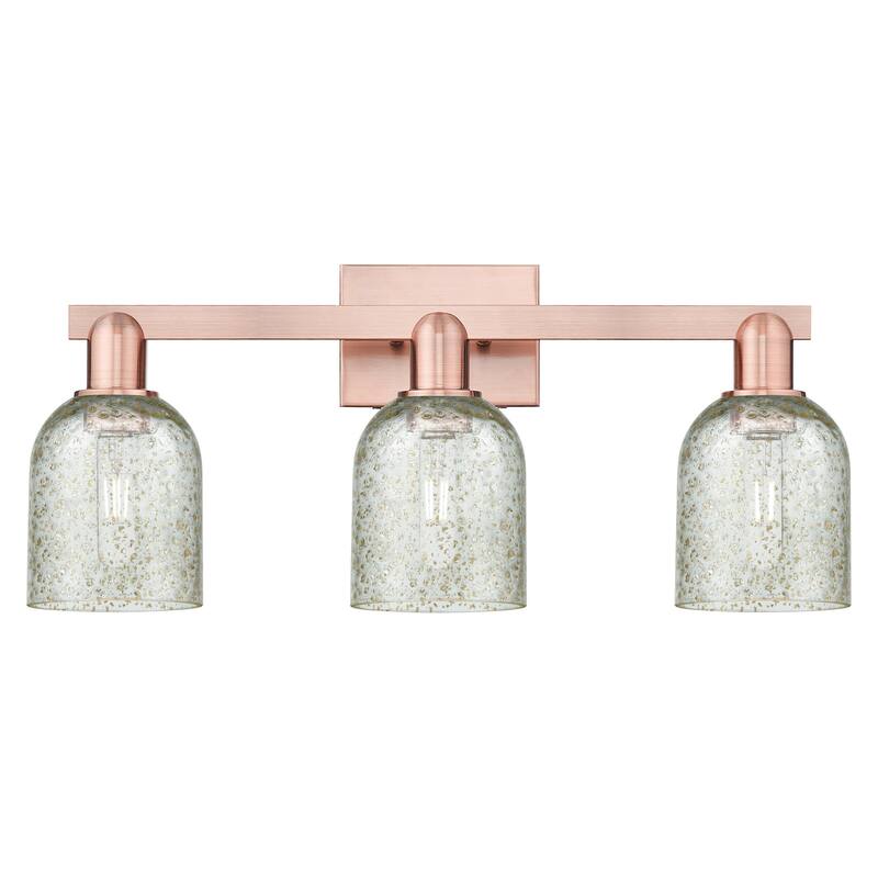Innovations Lighting 716-3W-11-24 Caledonia Vanity Caledonia 3 Light - Antique Copper / Mica