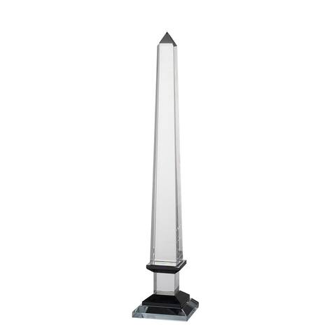 A&B Home Clear 16-inch Glass Obelisk Accent Décor