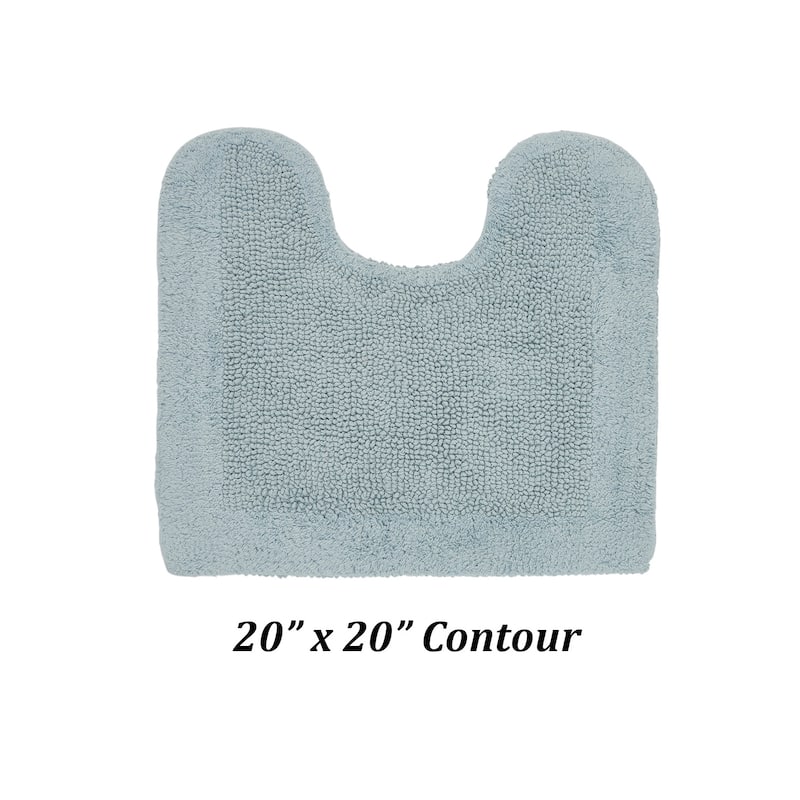 Better Trends Bath Rugs 100% Cotton Tufted Soft & Water Absorbent Bathroom Rug for Shower, Sink Bath Mats Edge Collection