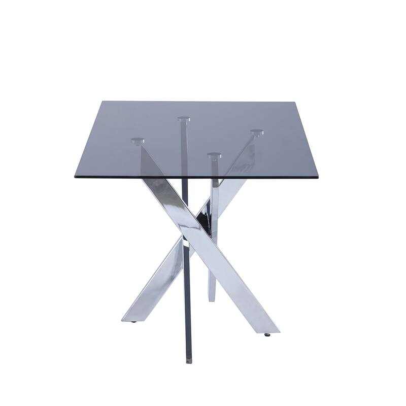 Somette Gene 51 inch Dining Table - chrome