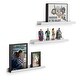 preview thumbnail 5 of 6, White Metal Floating Shelves for Nursery Decor, Kids Bookshelf (Set of 6)