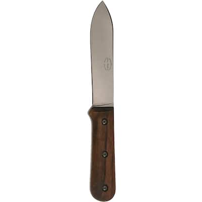 KA-BAR 5.125" Straight Edge Fixed Blade Kephart Knife w/ Sheath, Brown