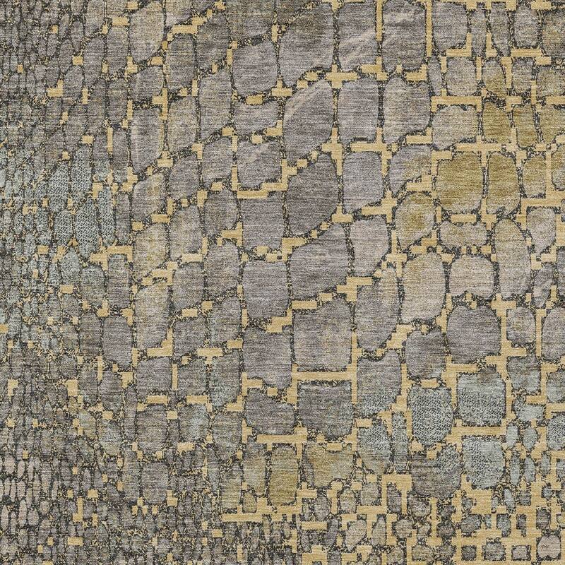 HomeRoots Abstract Transitional Rectangle Outdoor Rug