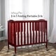preview thumbnail 3 of 5, Dream On Me 3 in 1 Folding Portable Crib, Cherry