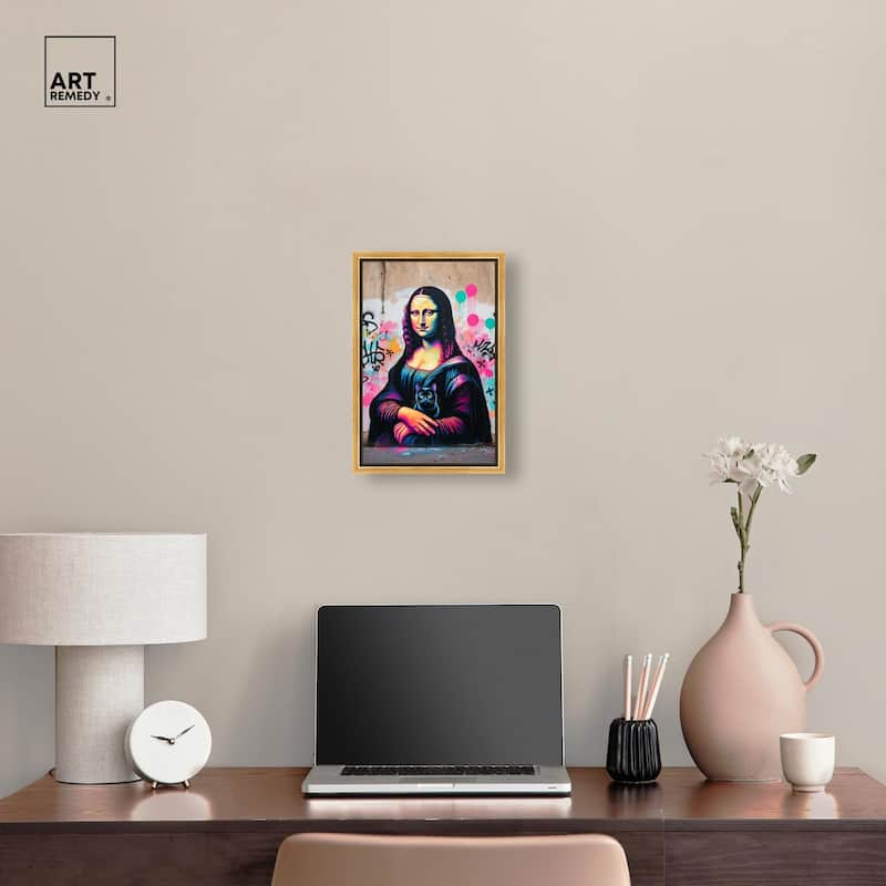 Lisa's Little Secret Canvas by Art Remedy