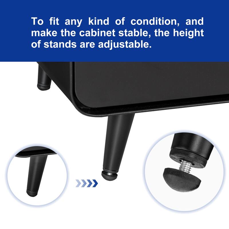 Modern Night Stand Storage Cabinet