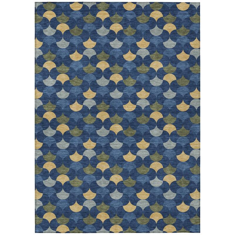 Machine Washable Indoor/ Outdoor Modern Osage Chantille Rug