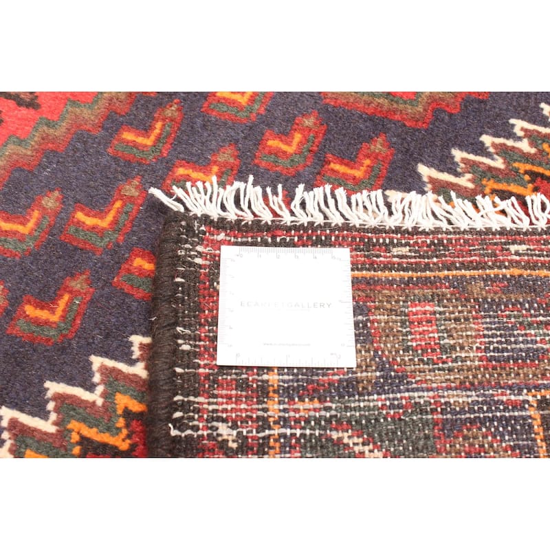 ECARPETGALLERY Hand-knotted Andelz Red Wool Rug - 4'4 x 6'4