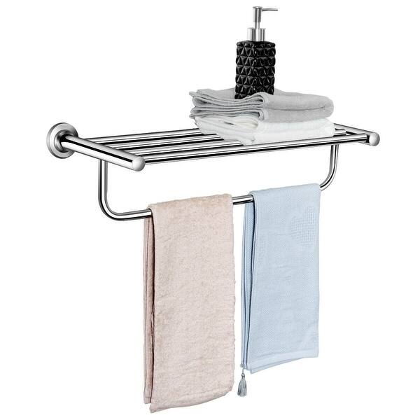 Shop Costway Bathroom Towel Rack Stainless Steel Wall Mount Towel