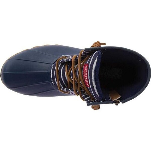 women's saltwater indigo stripe duck boot