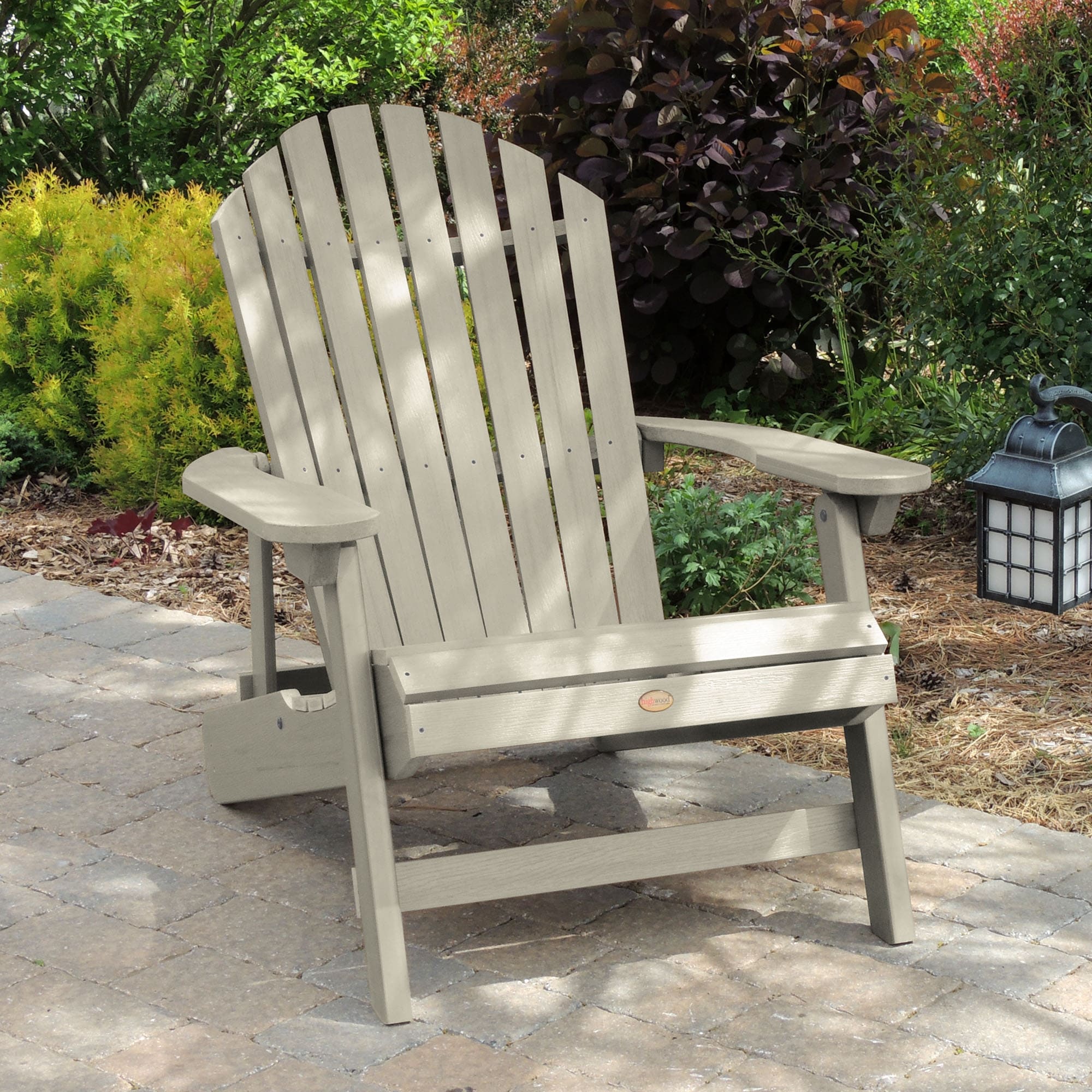 Eco friendly King Size Folding and Reclining Adirondack Chair On