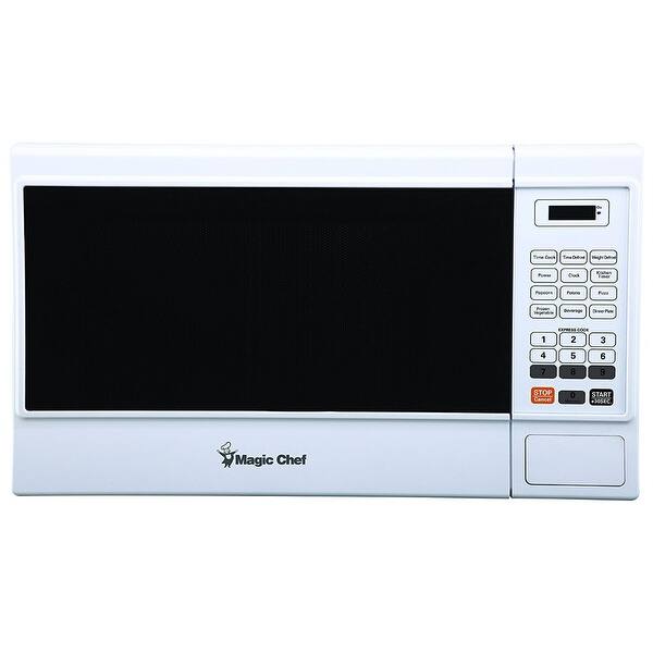 Magic Chef MCM1310W White 1.3 cu. ft. Countertop Microwave Oven Bed