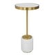 preview thumbnail 1 of 1, Uttermost Laurier White Drink Table - 12"W x 25"H x 12"D