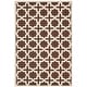 preview thumbnail 110 of 183, SAFAVIEH Handmade Cambridge Trudie Geometric Wool Rug 5' x 8' - Dark Brown/Ivory - Rectangle