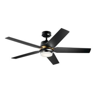 Kichler Maeve 52 inch LED Ceiling Fan Satin Black with Satin Black Blades