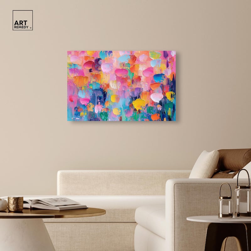 Jubilee of Colors Canvas by Art Remedy, Gallery Wrapped