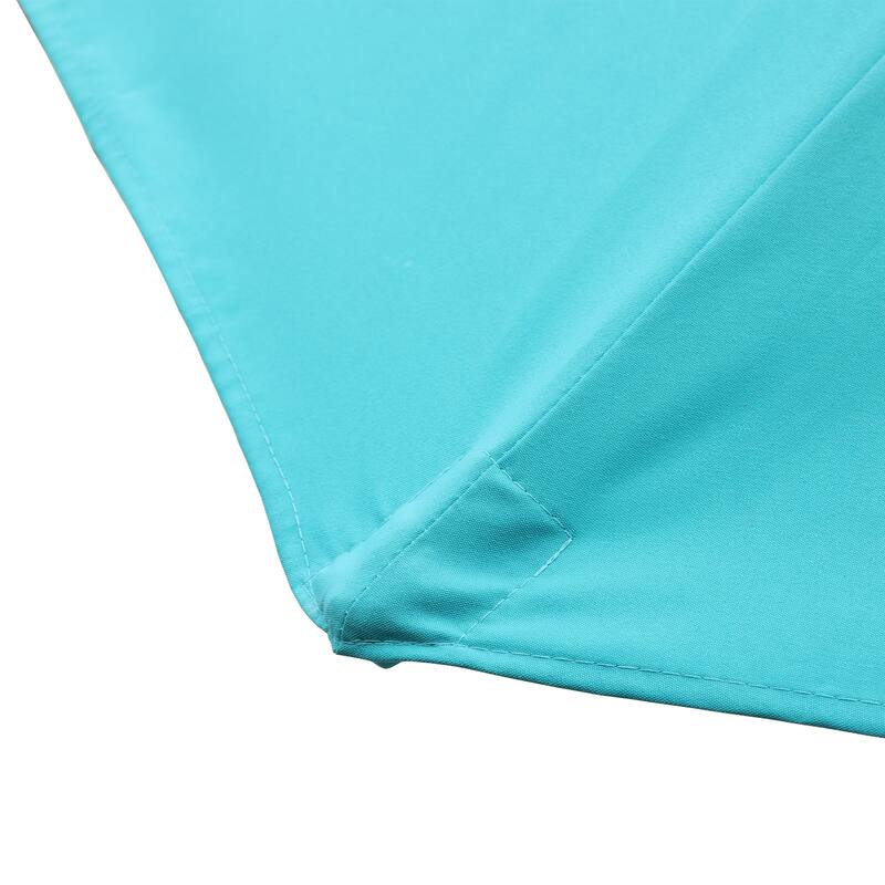 9Ft Patio Market Umbrella with 32 LED Round Solar
