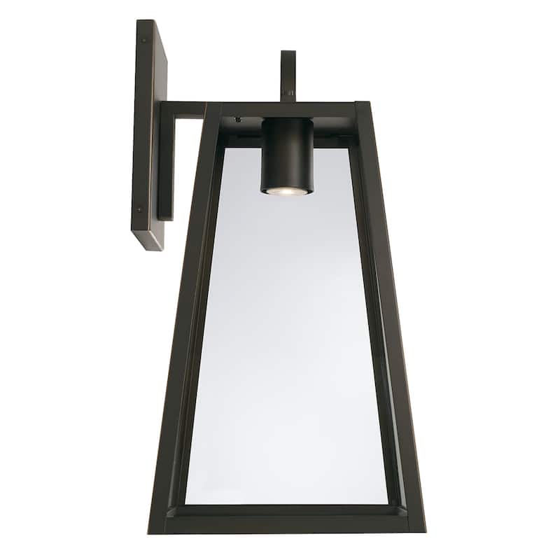 Leighton 23" Tall 1-light Minimal Light Pollution Outdoor Wall Lantern w/ Clear Glass