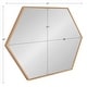 preview thumbnail 33 of 90, Kate and Laurel Rhodes Framed Hexagon Wall Mirror
